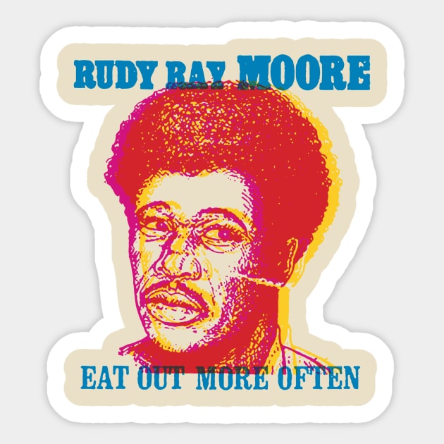 Rudy Ray Moore Graphic Sticker by HAPPY TRIP PRESS